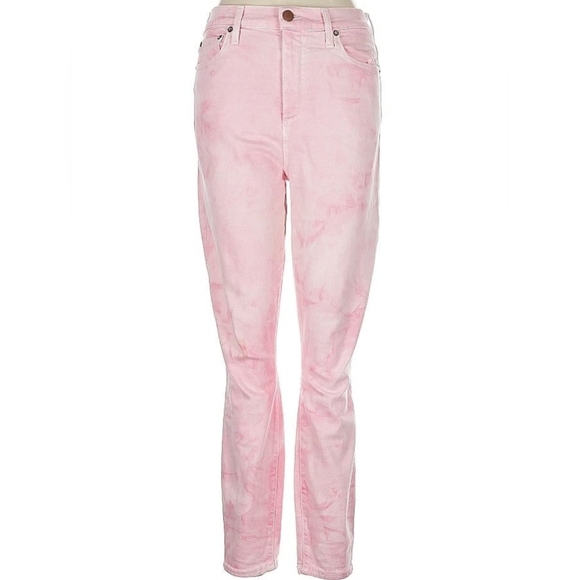 Alice & Olivia High Rise Skinny Jeans Crystal Cloud Pink Women's Jeans Size 29 - Picture 1 of 5